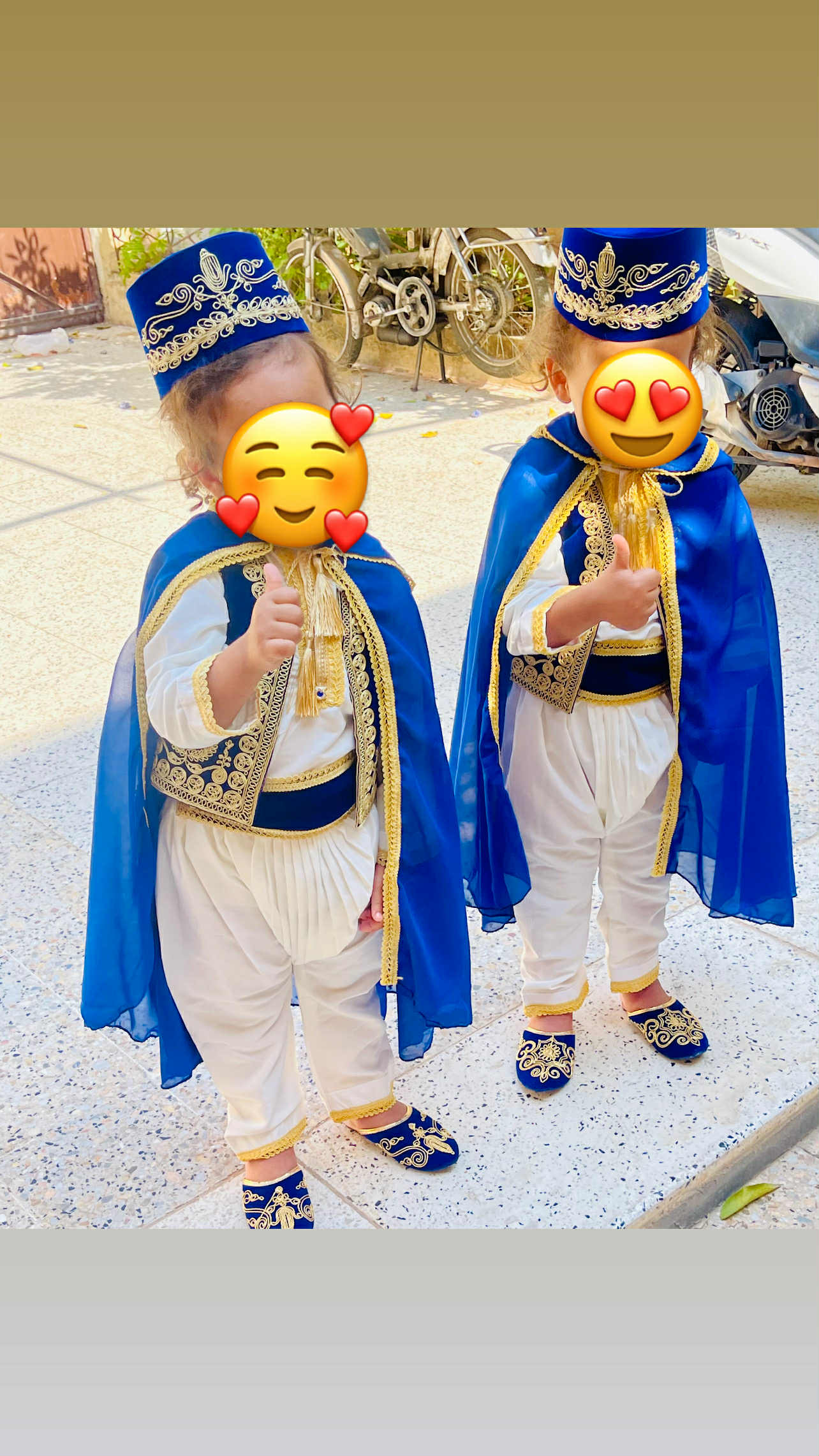 قورصو لباس تقليدي للاطفال منساب للختان و الحفلات يتكون من 10 قطع