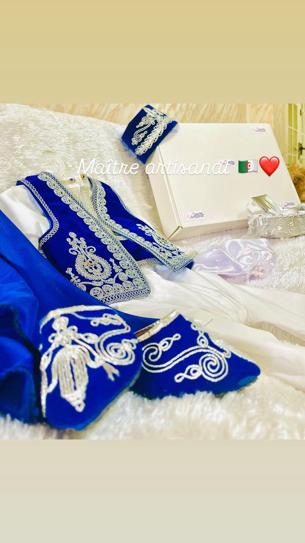 قورصو لباس تقليدي للاطفال منساب للختان و الحفلات يتكون من 10 قطع